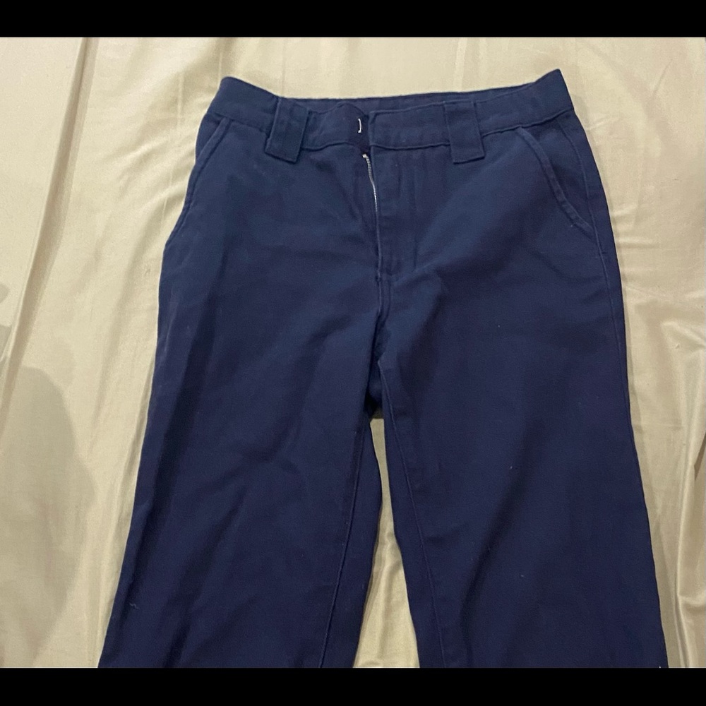 Navy blue boyfriend pants!
